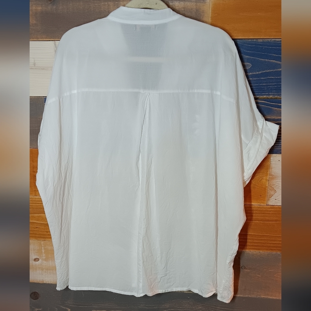 Rain Bohemian Top White L Embroidered - Picture 5 of 6